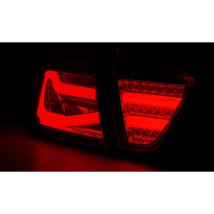 Paire feux arriere BMW serie 3 E90 Berline 05-08 LED BAR rouge fume