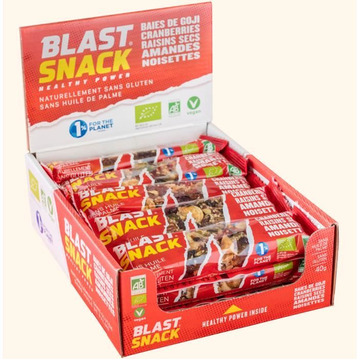 BLAST SNACK - Baies de Goji Cranberries Amandes Bio 40g
