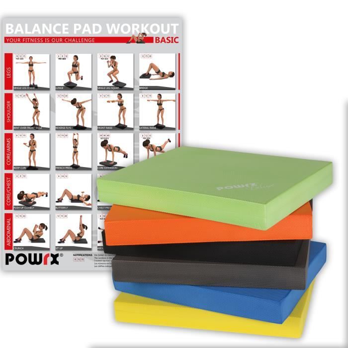 Balance Pad Deluxe en différentes couleurs / Tapis d´entraînement/ Coussin d´équilibre Couleur: Vert