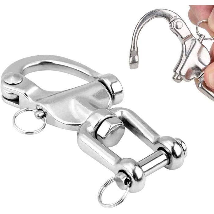 Mousqueton Rotatif,Pivotant à 360° en Acier Inoxydable,Capacité de 650 kg,Pour une Rotation et une Fixation Sécurisées de Fauteuil