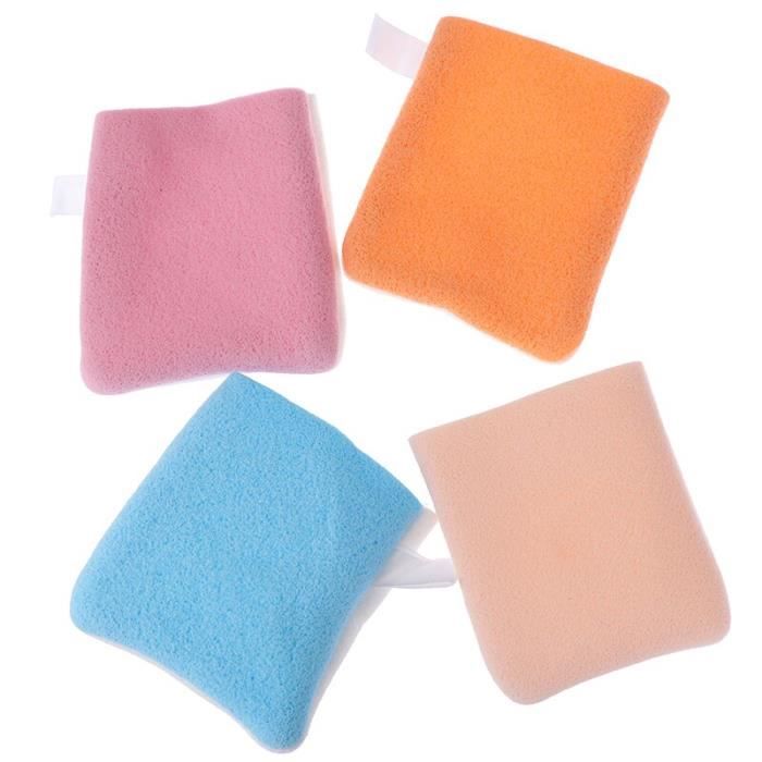 GLO 1X démaquillant gant de nettoyage réutilisable microfibre visage éponge visage serviette 4 couleurs aléatoire