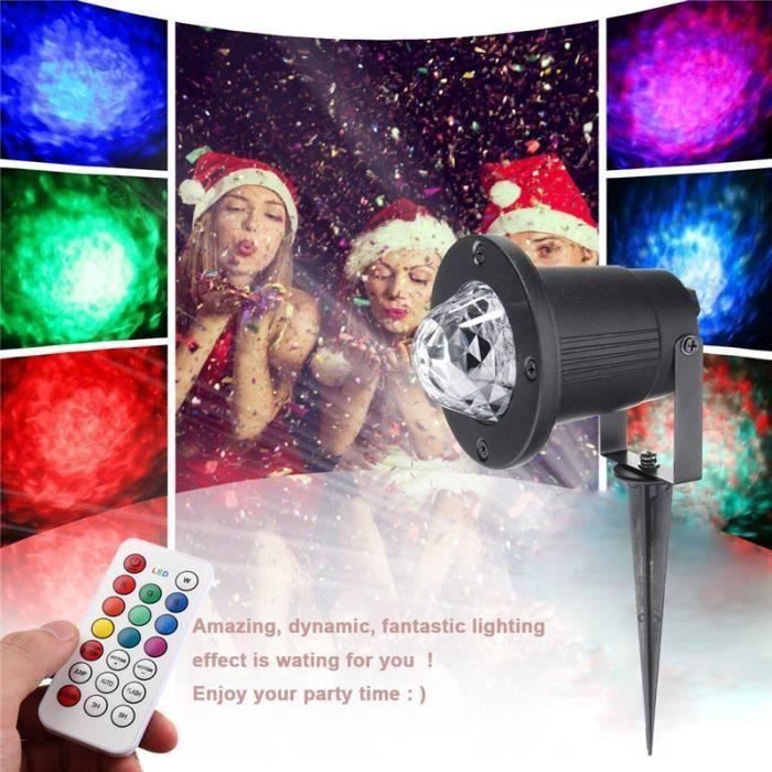 12W Lumières de projecteur Noël lumière effet de flamme mer pr pelouse jardin télécommande EU ma30060