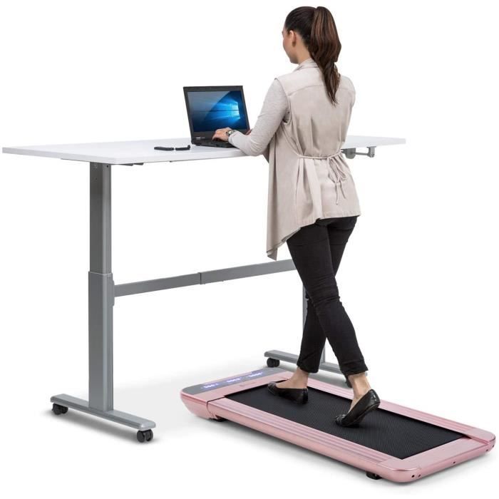 TAPIS DE COURSE Capital Sports Workspace Go - Tapis de Course et Cardio de Bureau, Puissance 350 W, Ultra-Plat 11 cm de Hauteur,65