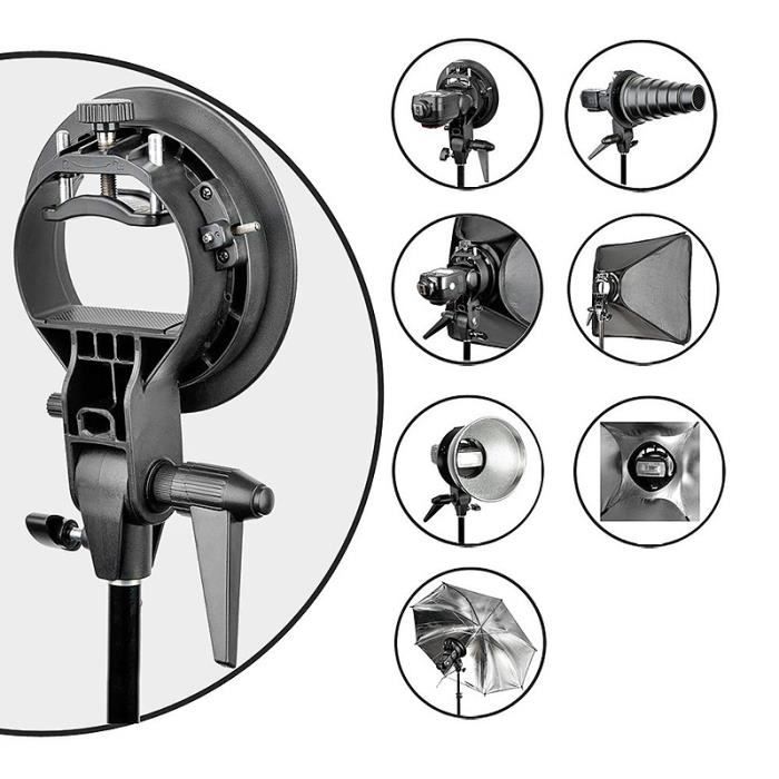Godox S-Type Support pour flash Cobra Speedlite Snoot Diffuseur Nid d'Abeille