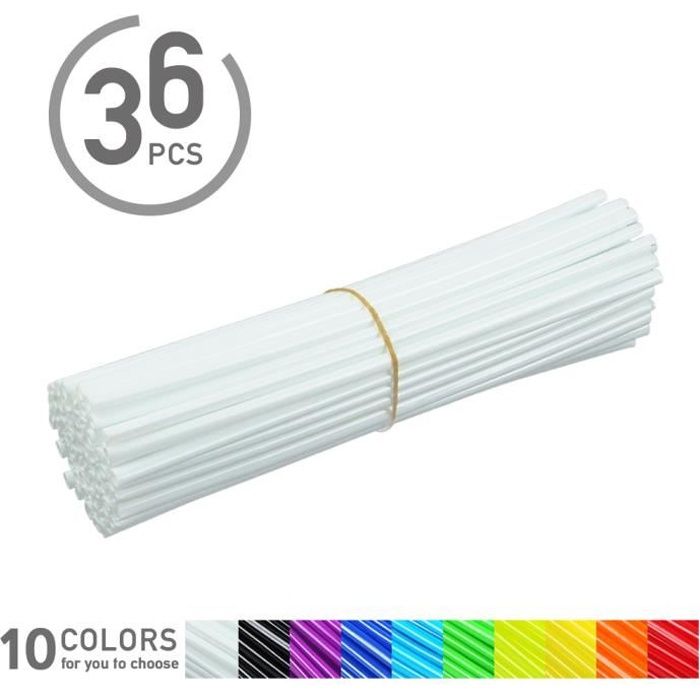 36Pcs Noir Couvres Rayons Universel Roue Rai Spoke Protecteur pour Motocross Moto Enduro Vélo SUP®