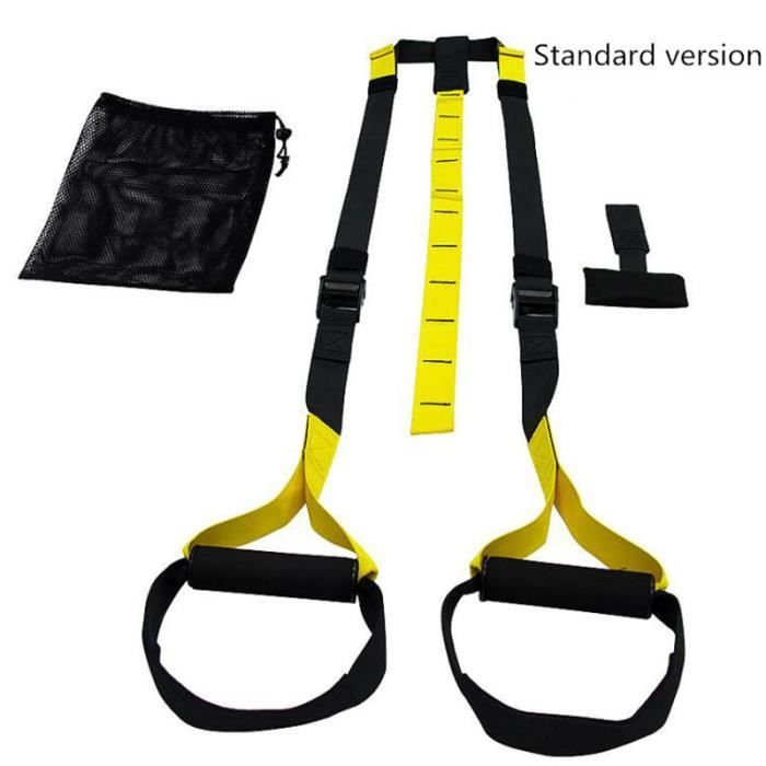 Sangle De Suspension Kit d’ Entraînement De Résistance Réglable Avec Ancre De Porte, Sac De Transport, Extender
