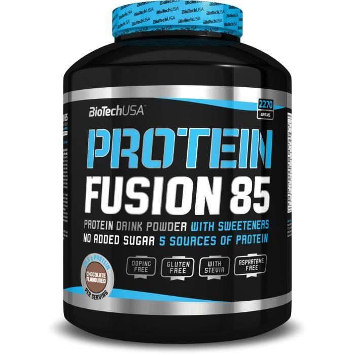 PROTEIN FUSION 85 CHOCOLAT Biotech USA Proteine BCAA Arginine