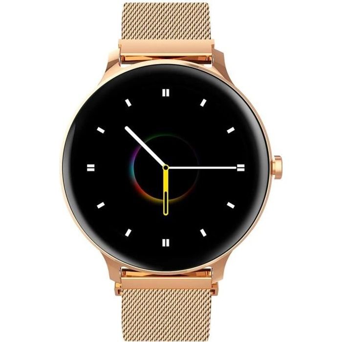 Blackview X2 Montre Connectée Smartwatch Fitness Tracker 9 Modes Sportifs Montre Intelligente IP68 Android IOS - Or