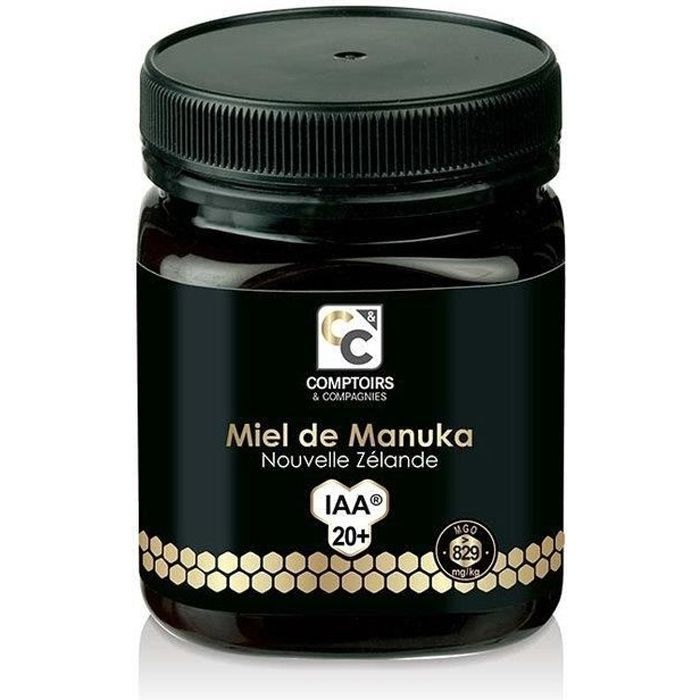 Comptoirs et Compagnies - Miel de Manuka actif IAA 20+ Pot de 250g