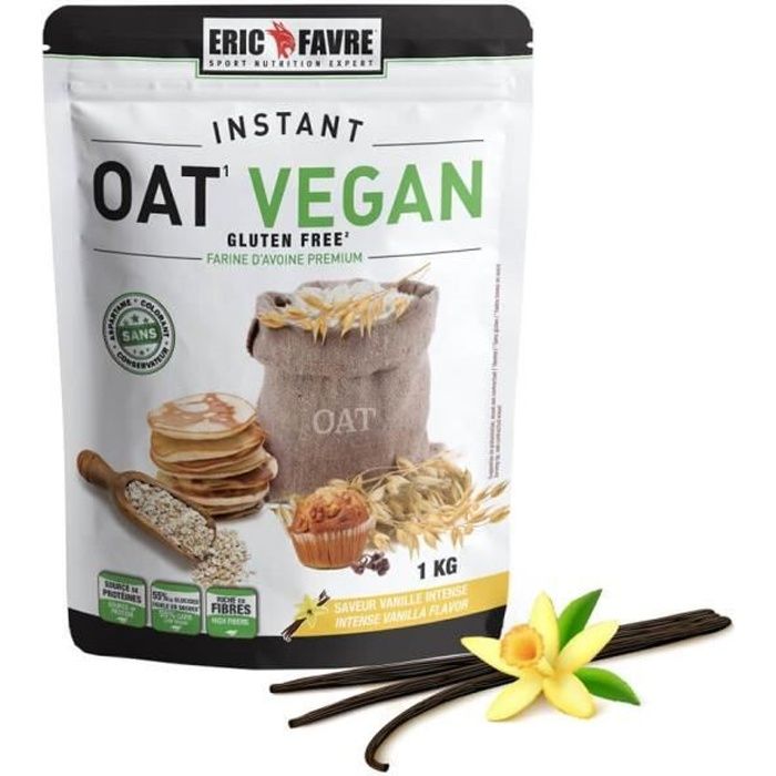 Farine d'avoine Instant OAT Vegan 1KG - Eric Favre Vanille