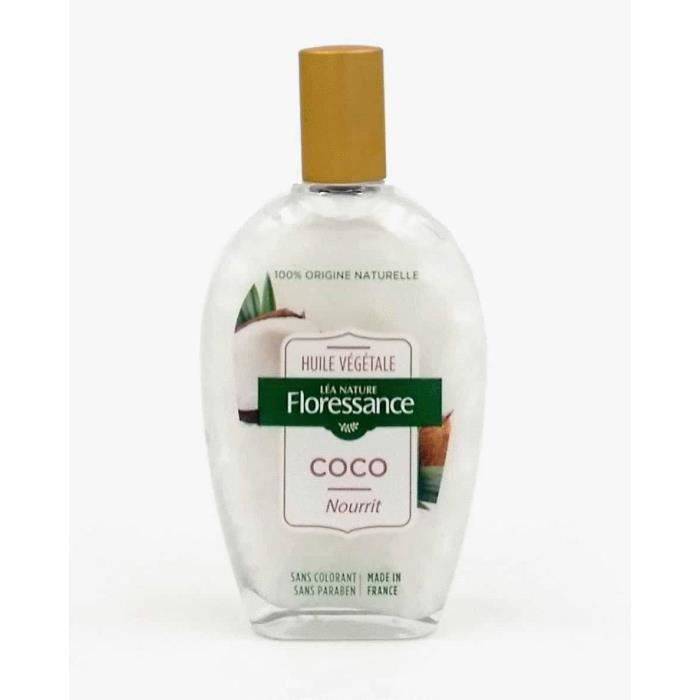 Huile de Coco pour la peau et les cheveux. Certifié 100% Bio, issue de la pression de la pulpe de coco fraîche.