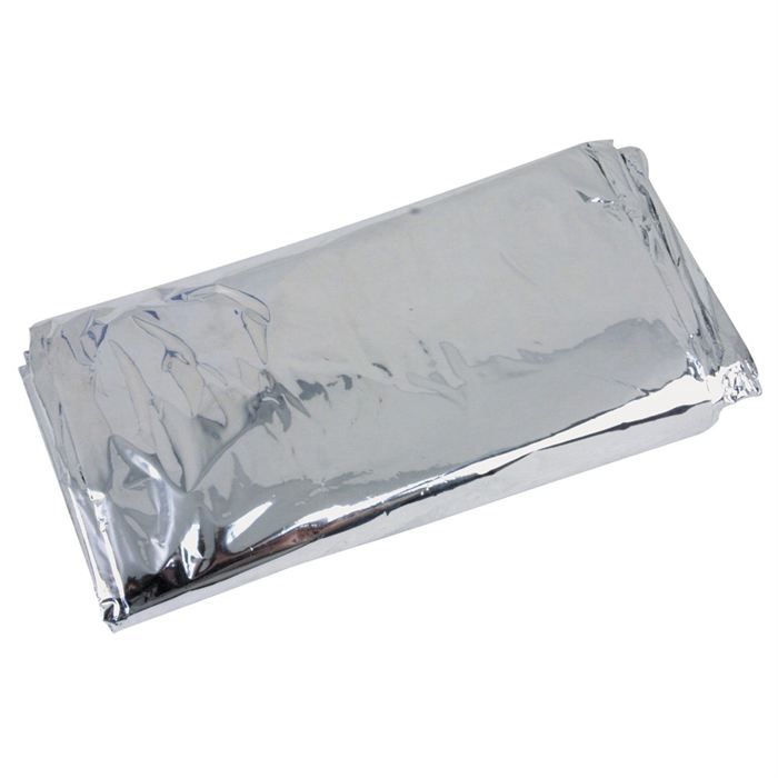 TURBOCAR Couverture de survie 2 faces - 210 x 130 cm - Gris argenté