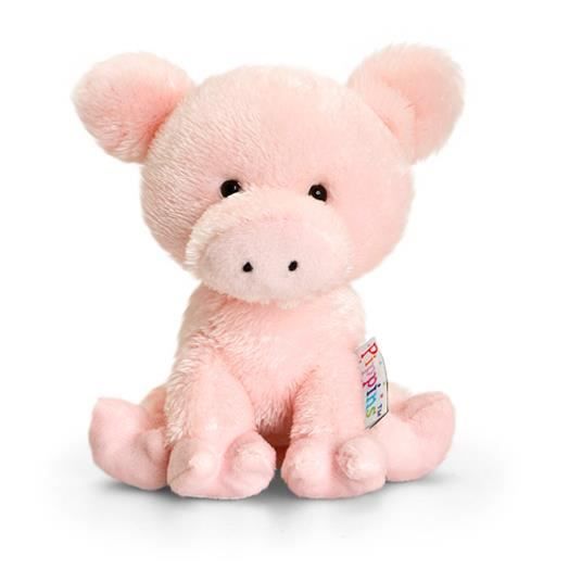Peluche cochon rose Pippins 14 cm - Keel Toys