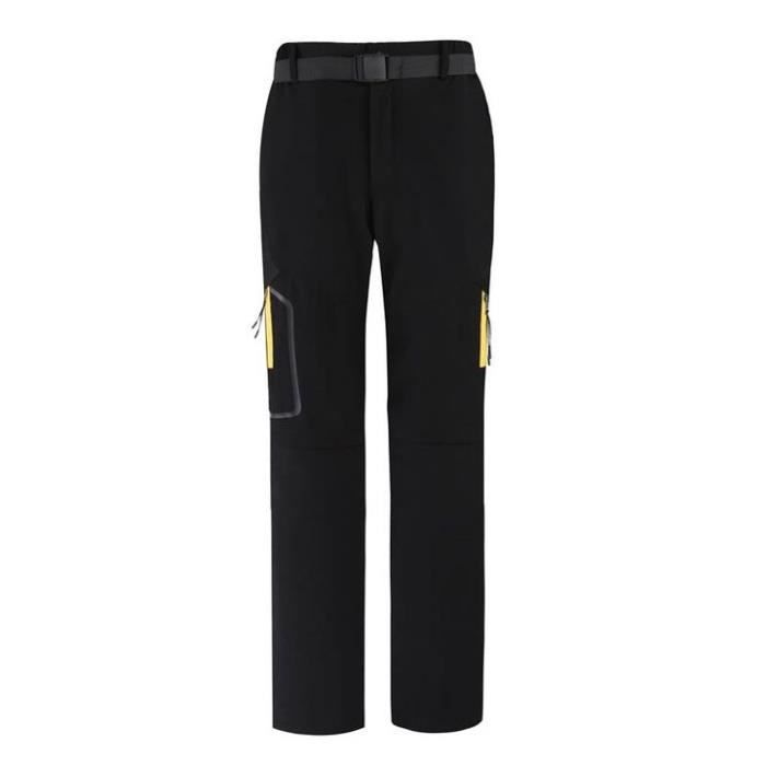 Pantalon de Softshell Femme Mi Saison Imperméable Séparable Pantalon Randonnée Femme Printemps