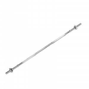 Physionics® Barre d'Haltère Longue - 140 cm, Ø30mm, 2 Fermoirs, Poignées Antidérapantes - Barre de Musculation, Haltérophilie