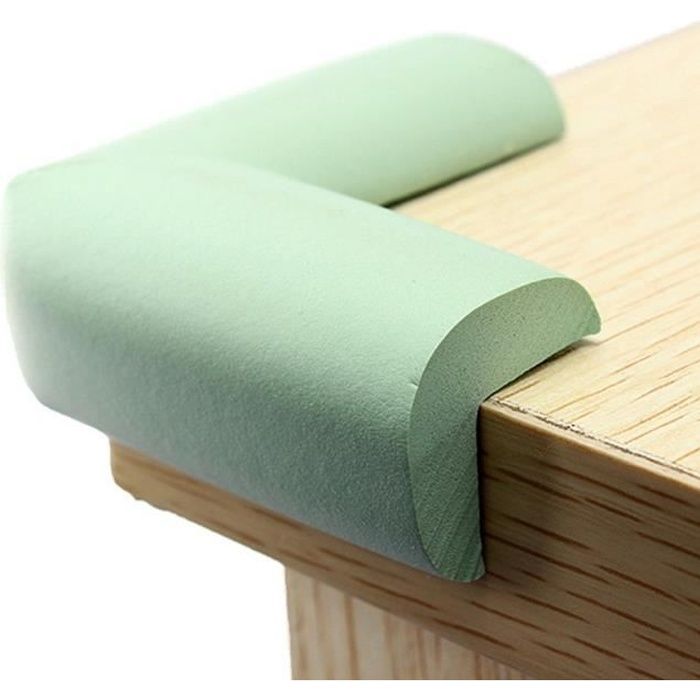 Protection De Coin Table Anti Collision Angle Protège Bébé Enfant Sécurité Meuble,5.5cm*2.5cm (Vert)