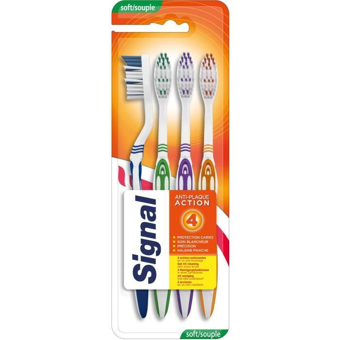 Signal 4 Saisons Brosse à Dents 4 Actions Souple x4