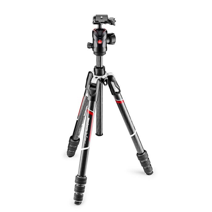 Manfrotto Befree GT MKBFRTC4GT-BH Trépied avec Manfrotto 496 Center Ball head
