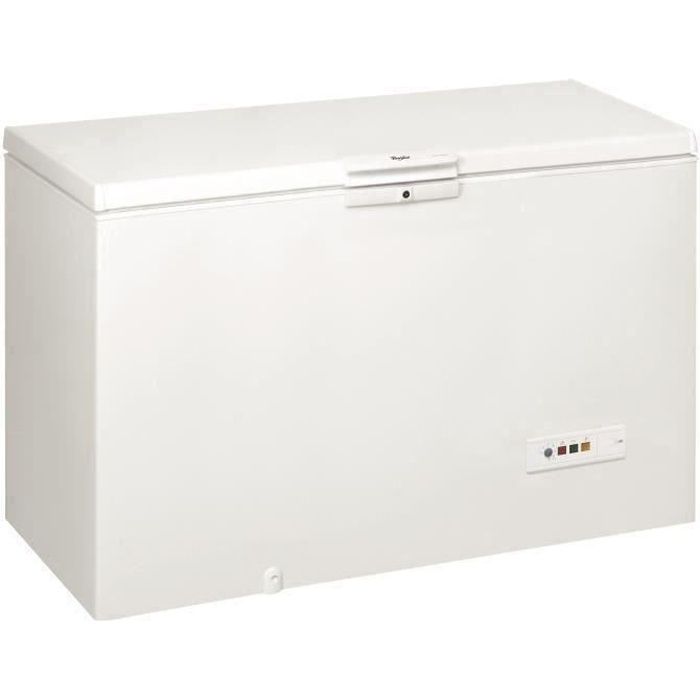 WHIRLPOOL WHM39111 - Congélateur coffre - 390L - Froid statique - A+ - L 140,5 x H 91,6 cm - Blanc