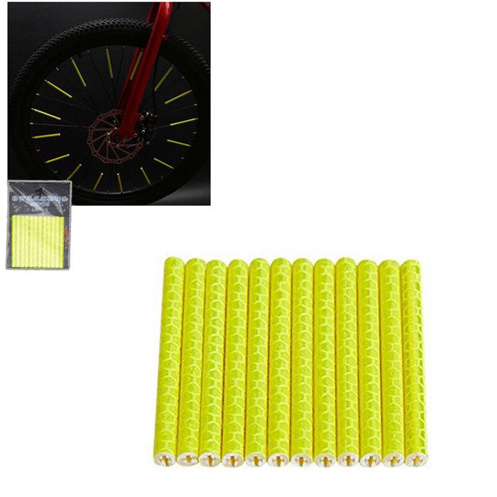 Lot De 124 Autocollants Réflecteurs Pour Vélo Argenté 2 Feuilles