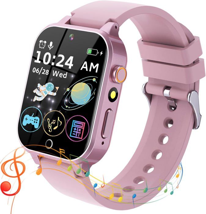 Montre Connectée Enfant Butele - 19 Modes Sport, Suivi Sommeil, Podomètre, Étanche IP68 - Cadeau Idéal Filles & Garçons 6-16 Ans