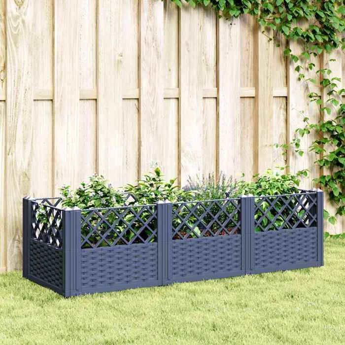 vidaXL Jardinière avec piquets