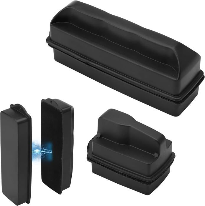 Comparer les prix de BROSSE-aimant aquarium nettoyage, 2 pièces petit et moyen aimant à algues Nettoyeur d'aquarium,lave vitre magnétique nettoyeur