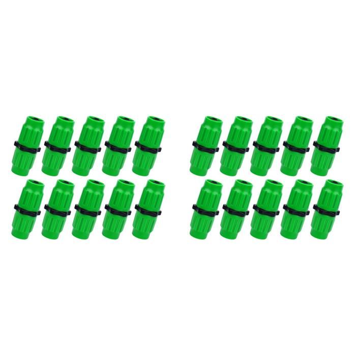 Kit de RéParation de Tuyau DArrosage Extensible 20 PC Tuyau Double Canal Connecteurs Mâles Femelles Tuyaux de Poche pour Tuyau