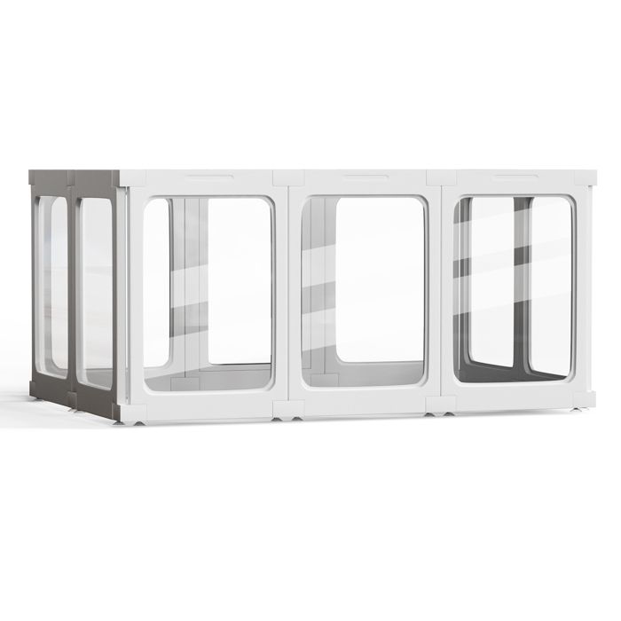 Meilleurs prix pour Parc pour Chien Enclos Interieur Cage - Parc Enclos pour Chiens Chiots Lapins Métal 60 cm de hauteur avec double verrouillage