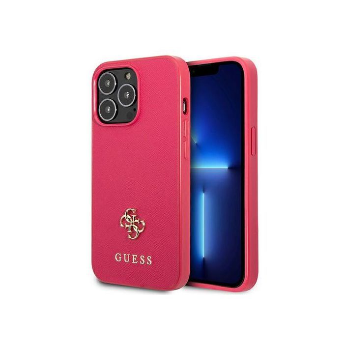 Coque Rigide Guess Guhcp13Lps4Mf Pour Iphone 13 Pro / 13 6.1 Saffiano 4G Avec Petit Logo En Métal - vue 4