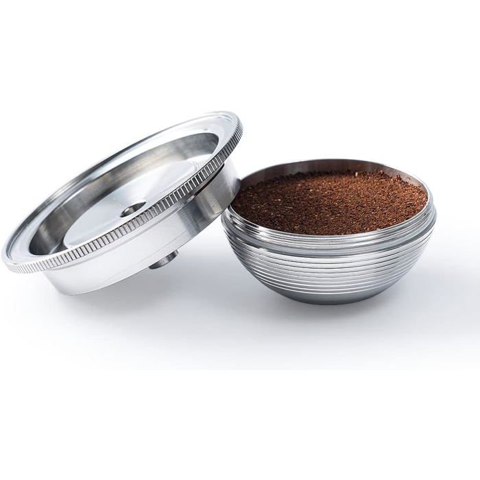 Capsules Café Réutilisables Acier Inox Grande Capacité - Lot 3 + Accessoires