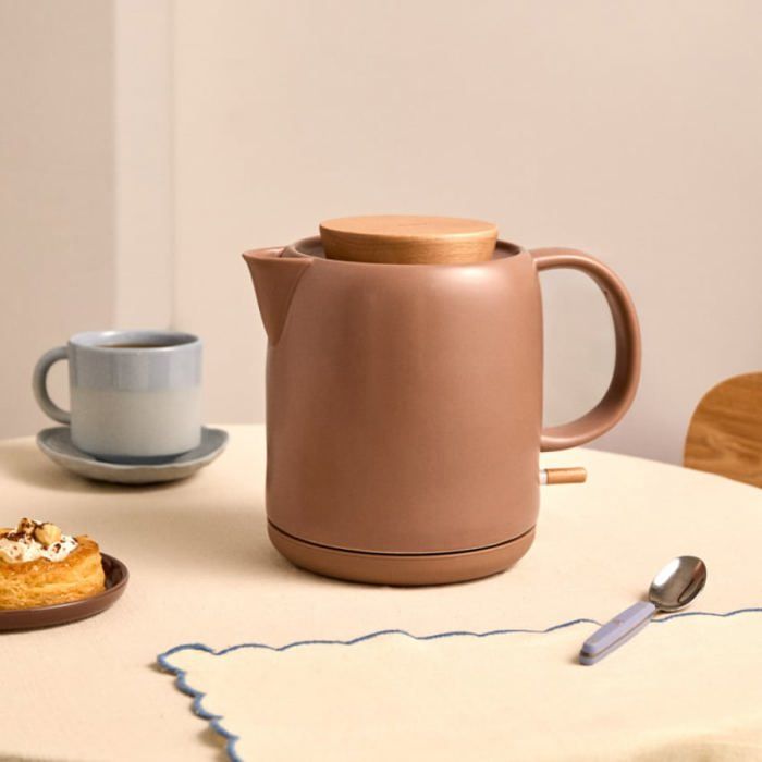 Bouilloire électrique en céramique - CREATE - 1 L - Chauffe en 5 minutes - Système darrêt automatique