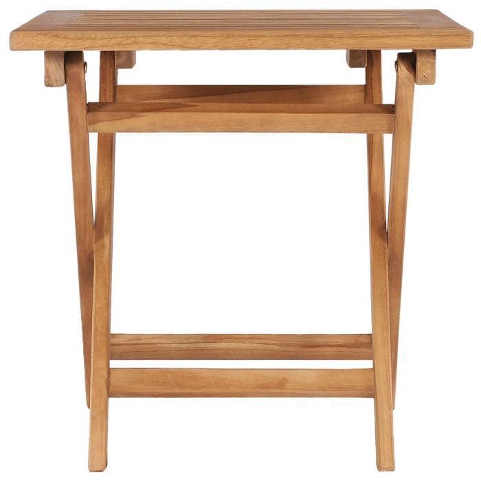 (Promo 2026)TABLE 2/4 PERSONNES - Table pliable de jardin - SHIELD - Table cuisine - 45x45x45cm Bois de teck solide 5488129