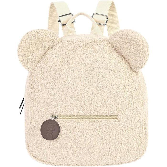 XJYDNCG Sac à Dos Enfant Mignon - Cartable Scolaire Maternelle Cadeau Bébé - Beige