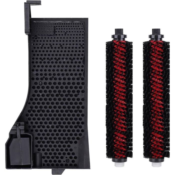 Lot de 1 + 2 filtres de réservoir pour aspirateur + brosse de nettoyage compatibles avec Roborock S7 Pro Ultra /S7 Maxv Ultra/O35/
