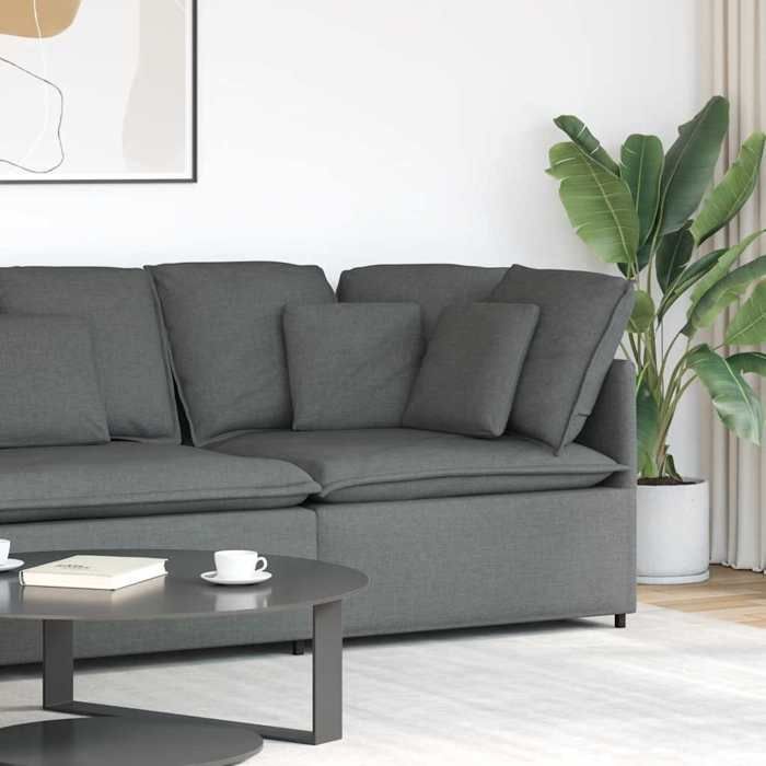 1 Parcel - MEUBLE - Module dangle de canapé modulaire coussins gris foncé 100 cm_2 ans garantie_02_7250
