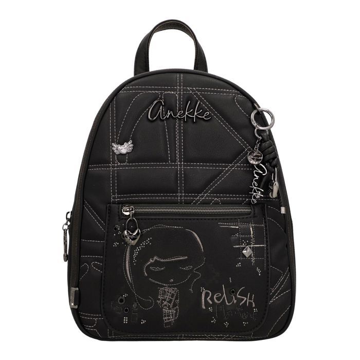 Anekke Sac à dos de loisirs noir brun foncé pour femme - Iron Backpack S Multicolor 358004 Anekke Sac à dos de loisirs noir brun foncé pour femme - Iron Backpack S Multicolor 358004