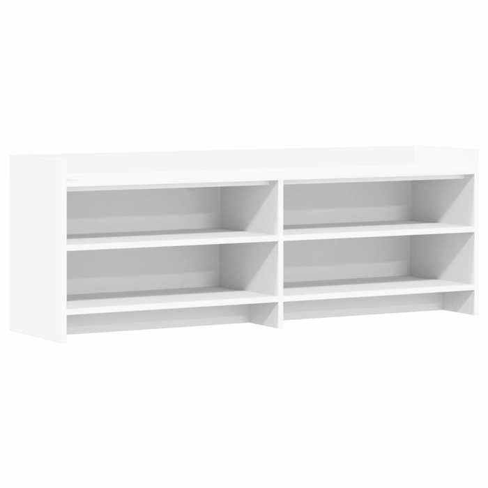 Elégance - Chic Support TV - Meuble HIFI - Meuble TV - 135x33x47cm - Blanc - Bois dingénierie_0124903