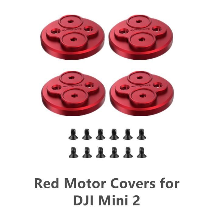 4 Caches De Protection Moteur En Aluminium Anti Poussière Waterproof Pour DJI Mavic Mini 1 / SE / 2 / 2SE / 4K / 3 / 3 Pro / 4 Pro - NOIR - Maison Du Drone