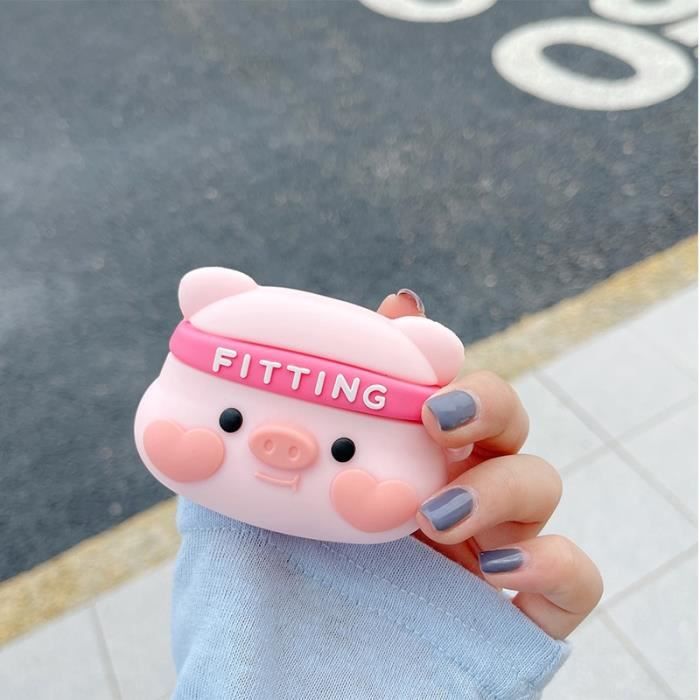 3 Coques Silicone Pour AirPods 3 (2022) - Design Mignon Drôle - Avec Porte-clés - Protection Anti-chocs