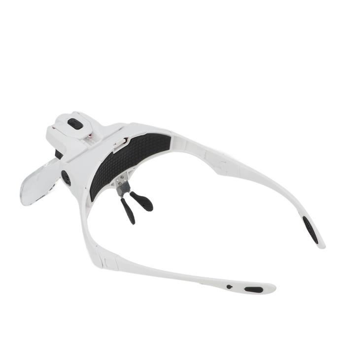 Loupes Avec Lumière Loupe À Bandeau Structure Du Casque 5 Lentilles