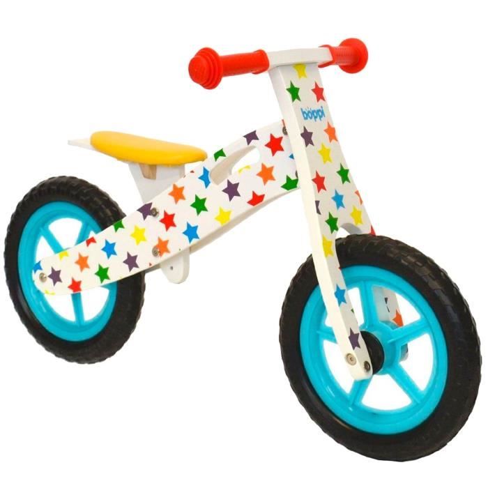 Velos Enfants Jeux Et Jouets Bleu Tricycle De Developpement De L Equilibre 2 En 1 En Bois Boppi