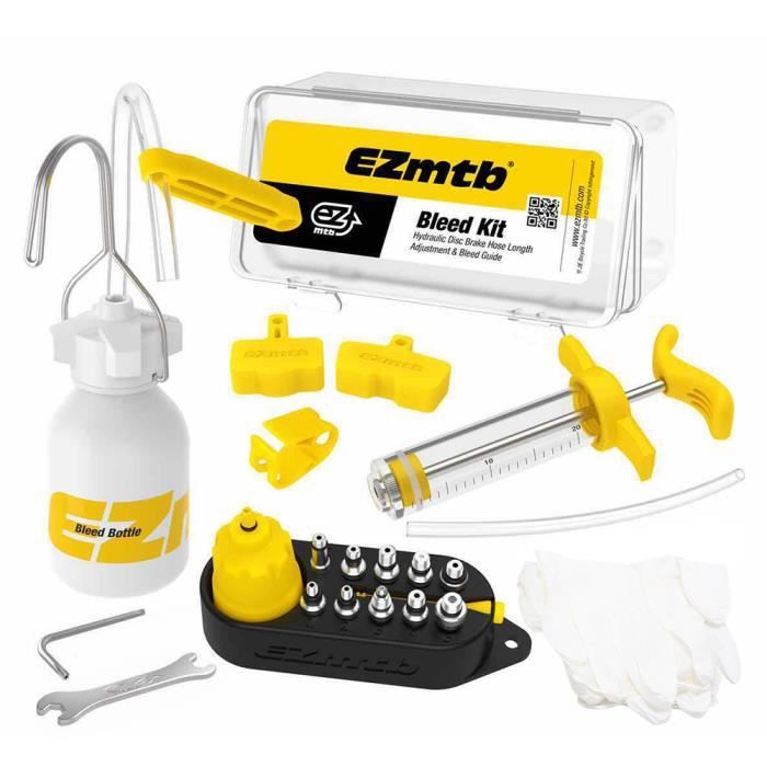 Kit Purge Frein VTT RUIZHI - Huile Minérale Incluse - Compatible Shimano, Tektro, Magura - Professionnel