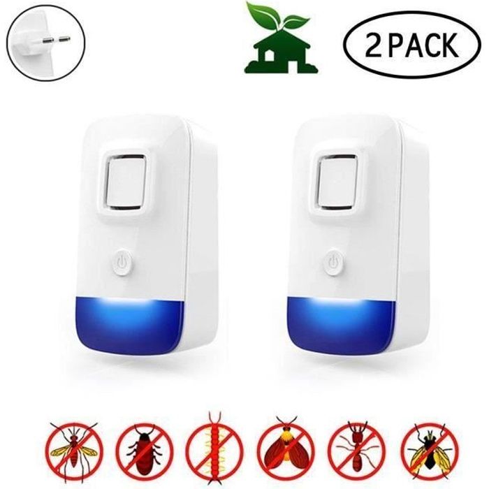 R/épulsif /à Ultrasons R/épulsif /Électronique Anti Rats Souris Moustiques Coquerelle Mouches Cafards Fourmis Araign/ées 4 Pcs R/épulsif Ultrason Anti Rongeurs Insectes
