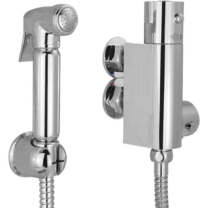 Douchette WC Kit, Douchette Toilette, Pulvérisateur de Bidet Acier