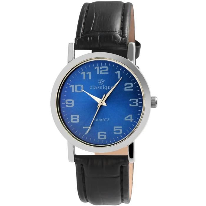Montre bracelet cool Mouvement quartz cuir PU joli de qualité