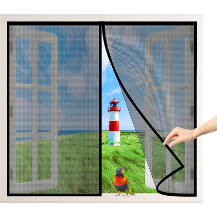 Moustiquaire Magnétique à Ouverture Latérale, Dimensions 85 X 200 Cm, Facile à Installer, Sans