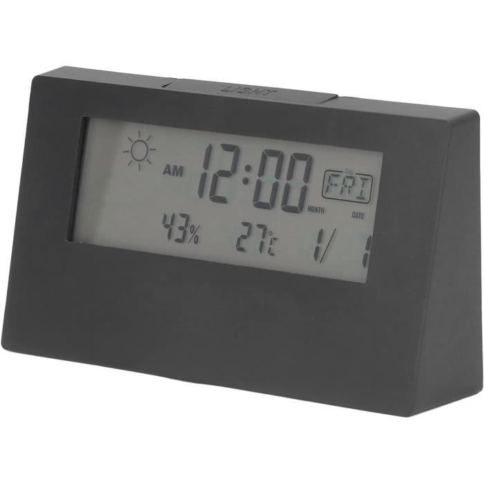 Led Horloge Numérique Alimenté Par Batterie, Réveil Compact Dans La