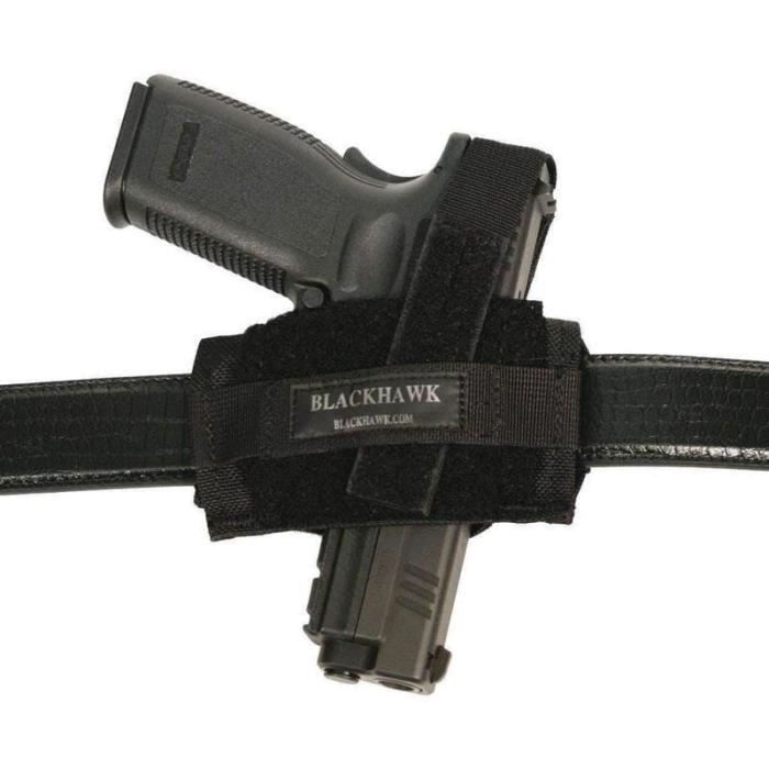 Holster nylon Flat Belt Blackhawk - Noir / Ambidextre