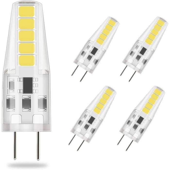 5X G4 LED Ampoule 3W Blanc Froid, 3W LED Equivalent 23W Ampoule à
